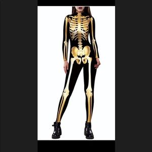 Skeleton Leotard size Medium